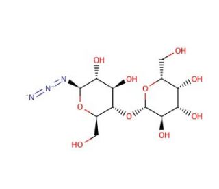 1-Azido-1-deoxy-&beta;-D-lactopyranoside (CAS 69266-16-6) - chemical structure image