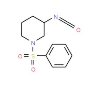 1-(benzenesulfonyl)-3-isocyanatopiperidine - chemical structure image
