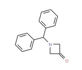 1-Benzhydrylazetidin-3-one (CAS 40320-60-3) - chemical structure image