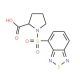 1-(Benzo[1,2,5]thiadiazole-4-sulfonyl)-pyrrolidine-2-carboxylic acid - chemical structure image