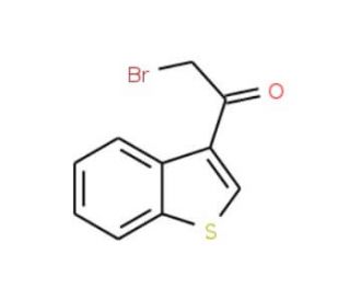 1-(Benzo[b]thiophen-3-yl)-2-bromoethan-1-one (CAS 26167-45-3) - chemical structure image