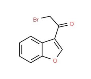 1-(Benzofuran-3-yl)-2-bromoethan-1-one (CAS 187657-92-7) - chemical structure image