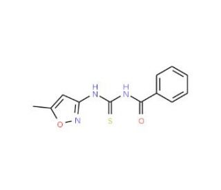 1-Benzoyl-3-(5-methylisoxazole)thiourea (CAS 85156-33-8) - chemical structure image