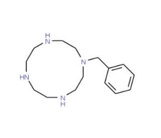 1-Benzyl-1,4,7,10-tetraazacyclododecane (CAS 112193-83-6) - chemical structure image
