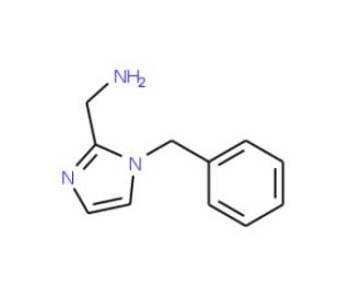 (1-Benzyl-1H-imidazol-2-yl)methylamine (CAS 26163-58-6) - chemical structure image
