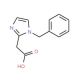 (1-Benzyl-1H-imidazol-2yl-)-acetic acid (CAS 123566-33-6) - chemical structure image