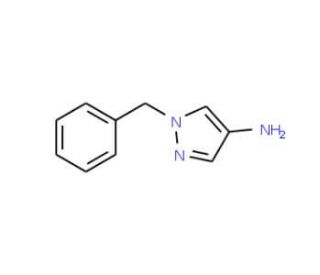 1-Benzyl-1H-pyrazol-4-amine (CAS 28466-62-8) - chemical structure image