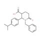 1-Benzyl-2-(4-isopropylphenyl)-6-oxo-3-piperidinecarboxylic acid - chemical structure image