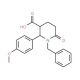 1-Benzyl-2-(4-methoxyphenyl)-6-oxo-3-piperidinecarboxylic acid - chemical structure image