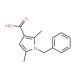 1-benzyl-2,5-dimethyl-1H-pyrrole-3-carboxylic acid (CAS 3807-61-2) - chemical structure image