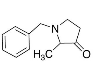 1-Benzyl-2-methyl-3-pyrrolidone (CAS 69079-26-1) - chemical structure image