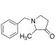 1-Benzyl-2-methyl-3-pyrrolidone (CAS 69079-26-1) - chemical structure image