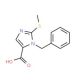 1-Benzyl-2-(methylthio)-1H-imidazole-5-carboxylic acid (CAS 403479-30-1) - chemical structure image