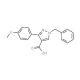 1-benzyl-3-(4-methoxyphenyl)-1H-pyrazole-4-carboxylic acid - chemical structure image