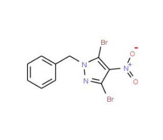 1-Benzyl-3,5-dibromo-4-nitro-1H-pyrazole - chemical structure image