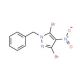 1-Benzyl-3,5-dibromo-4-nitro-1H-pyrazole - chemical structure image