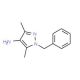 1-benzyl-3,5-dimethyl-1H-pyrazol-4-amine (CAS 28466-69-5) - chemical structure image