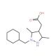 (1-Benzyl-3,5-dimethyl-1H-pyrazol-4-yl)-acetic acid - chemical structure image