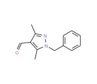 1-Benzyl-3,5-dimethyl-1H-pyrazole-4-carbaldehyde (CAS 2644-94-2) - chemical structure image