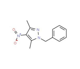 1-Benzyl-3,5-dimethyl-4-nitro-1H-pyrazole - chemical structure image