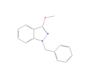 1-Benzyl-3-methoxy-1H-indazole (CAS 4454-33-5) - chemical structure image