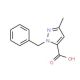 1-Benzyl-3-methyl-1H-pyrazole-5-carboxylic acid (CAS 1141-70-4) - chemical structure image