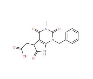 (1-Benzyl-3-methyl-2,4,6-trioxo-2,3,4,5,6,7-hexahydro-1H-pyrrolo[2,3-d]pyrimidin-5-yl)-acetic acid (CAS 726152-43-8) - chemic