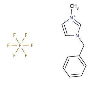 1-Benzyl-3-methylimidazolium hexafluorophosphate (CAS 433337-11-2) - chemical structure image