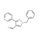 1-benzyl-3-pyridin-3-yl-1H-pyrazole-4-carbaldehyde (CAS 956504-56-6) - chemical structure image