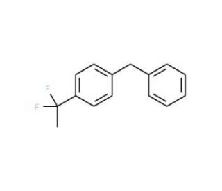 1-Benzyl-4-(1,1-difluoroethyl)benzene - chemical structure image