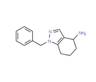 1-benzyl-4,5,6,7-tetrahydro-1H-indazol-4-amine - chemical structure image