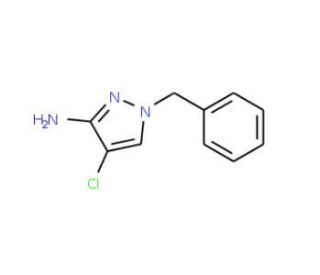 1-Benzyl-4-chloro-1H-pyrazol-3-ylamine - chemical structure image