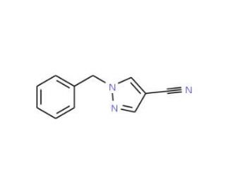 1-Benzyl-4-cyanopyrazole (CAS 121358-86-9) - chemical structure image