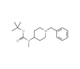 1-Benzyl-4-N-Boc-methylamino-piperidine (CAS 139062-92-3) - chemical structure image