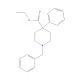 1-Benzyl-4-phenyl-4-piperidinecarboxylic Acid Ethyl Ester (CAS 59084-08-1) - chemical structure image