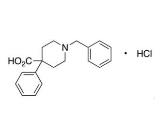 1-Benzyl-4-phenyl-4-piperidinecarboxylic Acid Hydrochloride (CAS 1013330-27-2) - chemical structure image