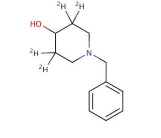 1-Benzyl-4-piperidinol-3,3,5,5-d4 (CAS 88227-11-6) - chemical structure image