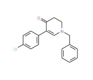 1-Benzyl-5-(4-chlorophenyl)-2,3-dihydro-4-pyridinone (CAS 1017601-63-6) - chemical structure image