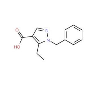 1-benzyl-5-ethyl-1H-pyrazole-4-carboxylic acid - chemical structure image
