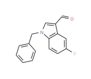1-Benzyl-5-fluoro-1H-indole-3-carbaldehyde (CAS 728024-41-7) - chemical structure image