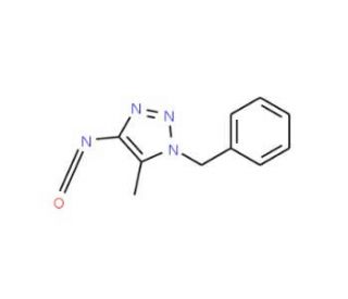 1-Benzyl-5-methyl-1H-1,2,3-triazol-4-yl isocyanate - chemical structure image