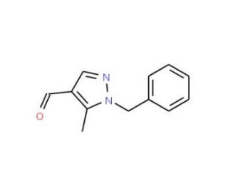 1-Benzyl-5-methyl-1H-pyrazole-4-carbaldehyde - chemical structure image