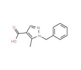 1-benzyl-5-methyl-1H-pyrazole-4-carboxylic acid - chemical structure image