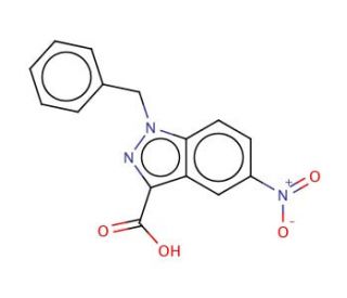 1-benzyl-5-nitroindazolyl-3-carboxylic acid - chemical structure image