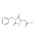 (1-Benzyl-5-oxo-2-thioxo-imidazolidin-4-yl)-acetic acid (CAS 52730-34-4) - chemical structure image