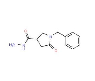 1-Benzyl-5-oxo-3-pyrrolidinecarbohydrazide (CAS 368429-72-5) - chemical structure image