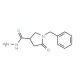 1-Benzyl-5-oxo-3-pyrrolidinecarbohydrazide (CAS 368429-72-5) - chemical structure image