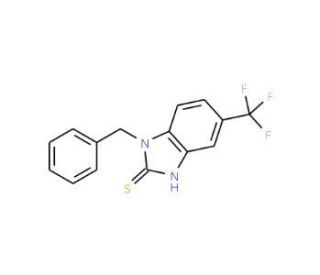 1-Benzyl-5-trifluoromethyl-1H-benzoimidazole-2-thiol - chemical structure image