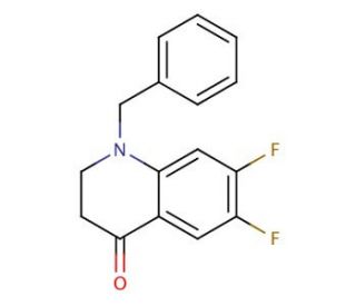 1-Benzyl-6,7-difluoro-2,3-dihydro-1H-quinolin-4-one - chemical structure image