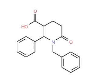 1-benzyl-6-oxo-2-phenylpiperidine-3-carboxylic acid - chemical structure image